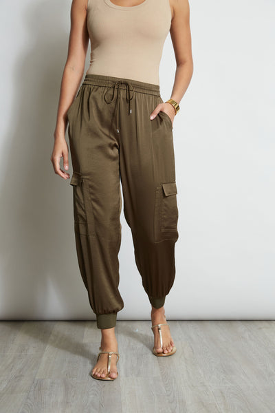 Satin Cargo Pant Image 1