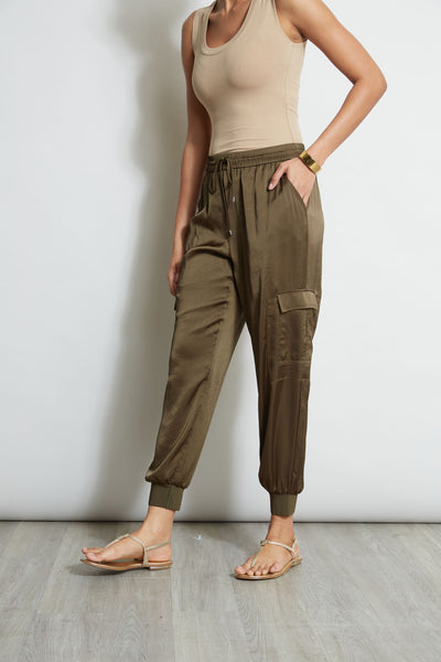 Satin Cargo Pant Image 4