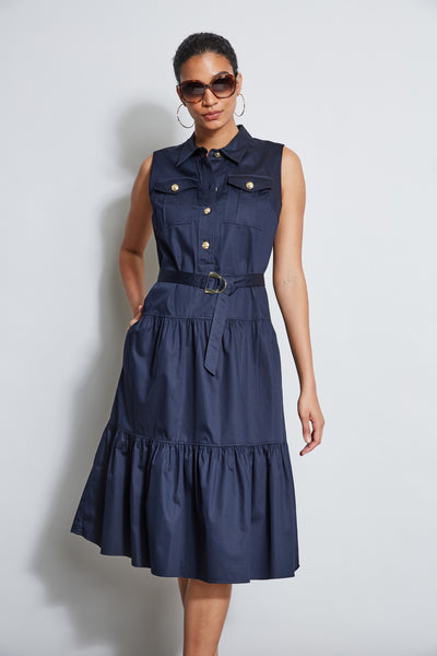Cotton Utility Dress Image 3