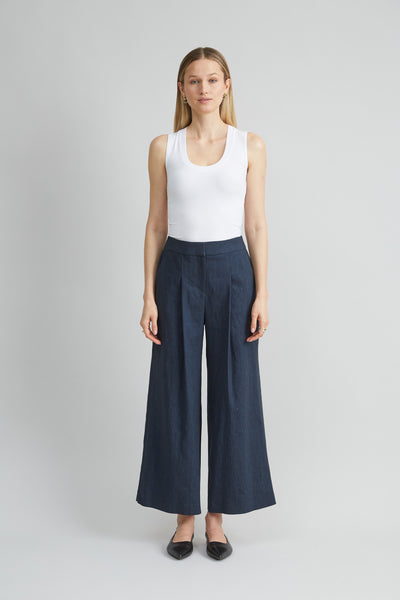 Pleated Linen Pant Image 2