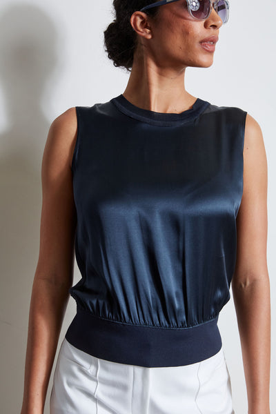 Silk Satin Rib Shirt Image 4