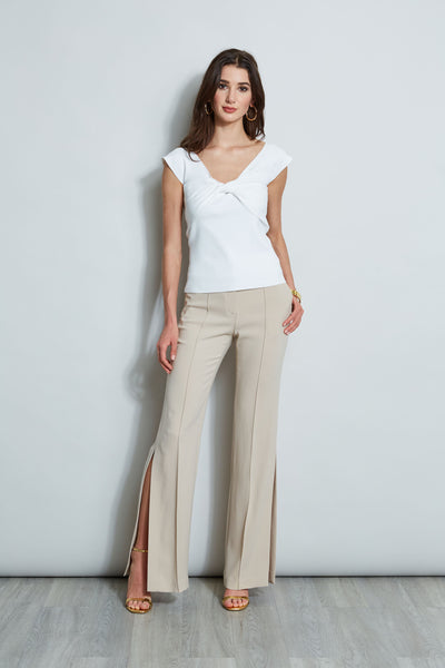 Off-Shoulder Twist Sweater