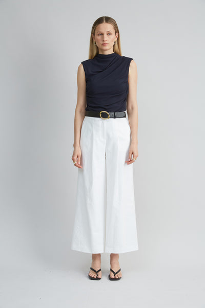 Pleated Linen Pant Image 2