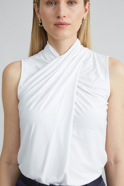 Sleeveless Twist Neck Knit Image 3