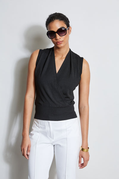 Faux Wrap Sweater Image 1