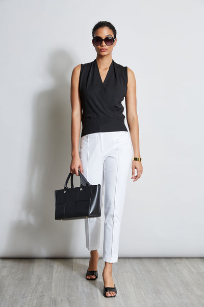 Faux Wrap Sweater Image 2