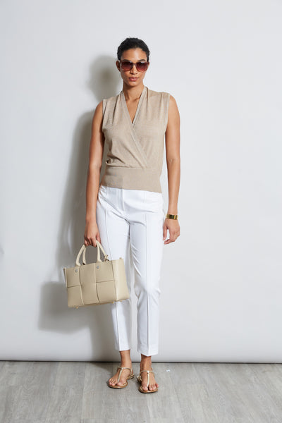 Faux Wrap Sweater Image 3