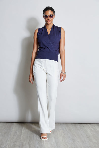 Faux Wrap Sweater Image 2