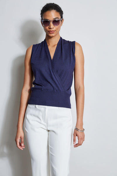 Faux Wrap Sweater Image 3