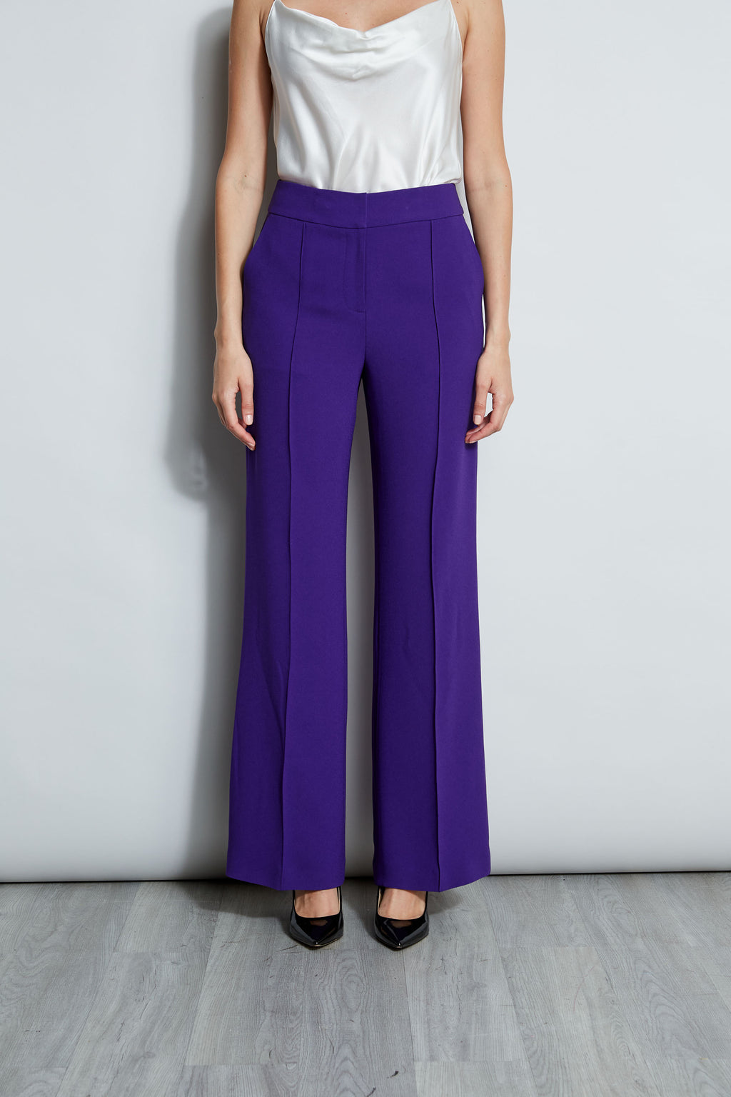 Shop Elie Tahari The Abby Soft Crepe Pants