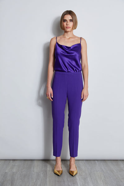 Slim Fit Crepe Pant Image 2