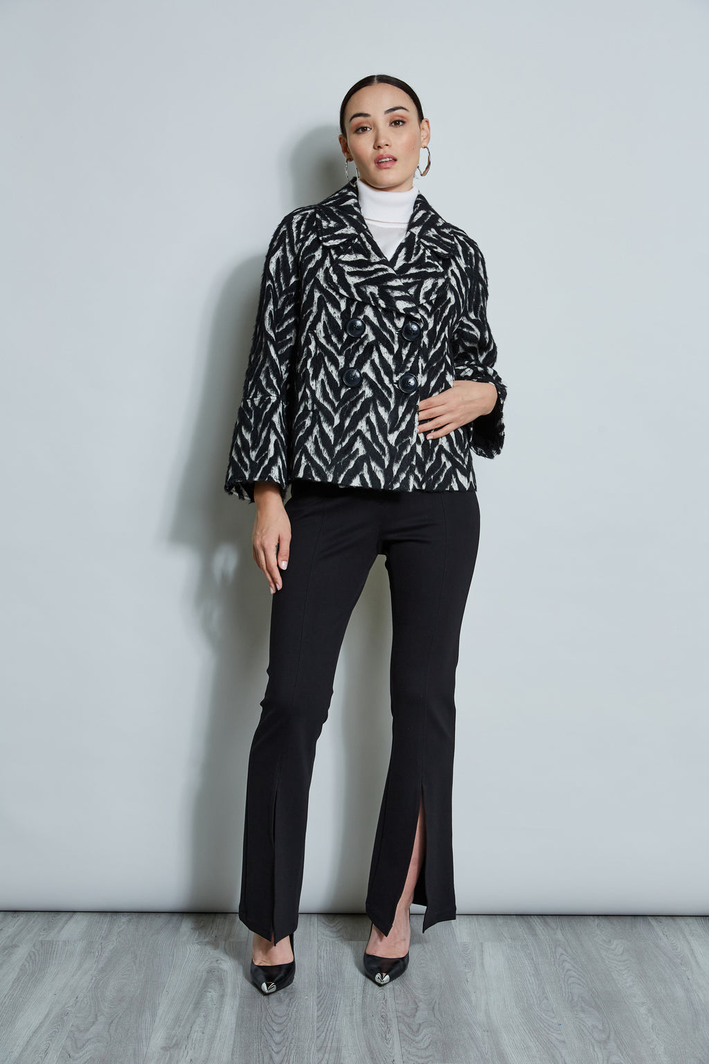 Wool Jacquard Jacket – Elie Tahari