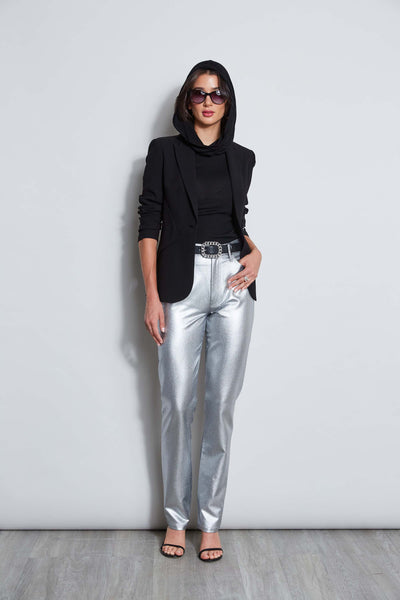 Metallic Stretch Twill Jeans Image 4