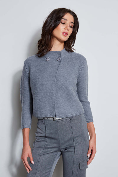Two Button Wool Sweater Image 1