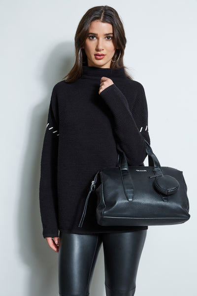 T-Tahari Stitched Shoulder Sweater Image 3