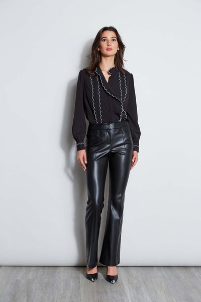 Scallop Button Down Shirt Image 2