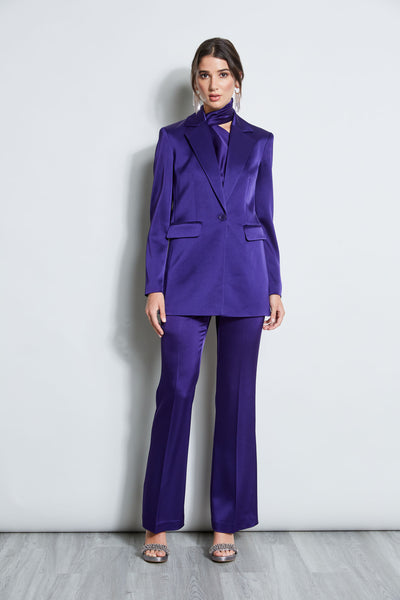 Satin Boyfriend Blazer Image 3