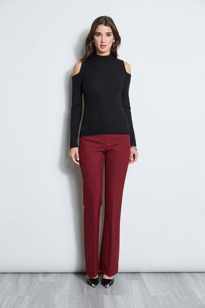 Cold Shoulder Mock Neck Sweater Image 3