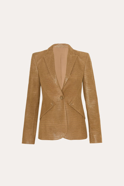 Crocodile Panel Blazer