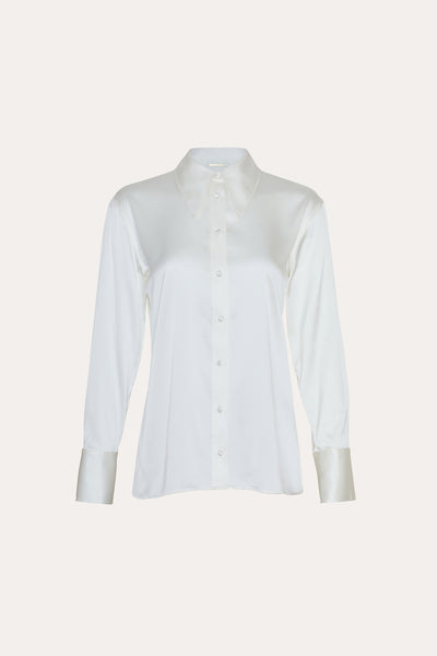 Silk Button Down Shirt Image 1