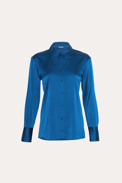 Silk Button Down Shirt Image 1