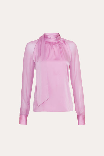 Julia Silk Satin Tie Top