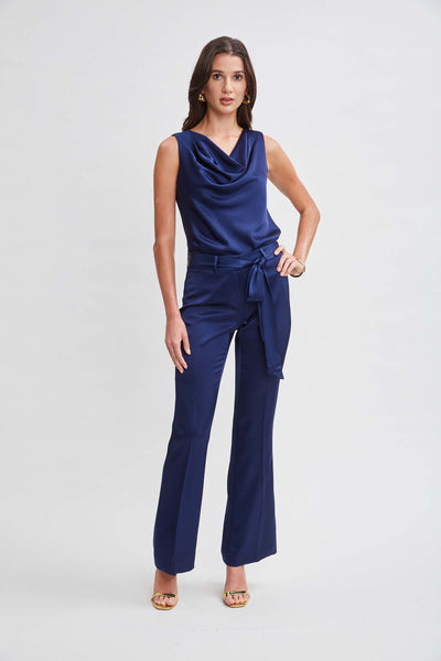 Satin Cowl Top Image 2