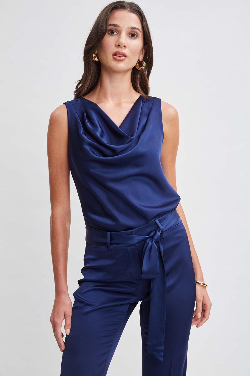 Satin Cowl Top Elie Tahari