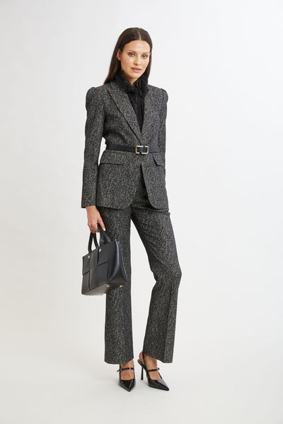 Metallic Tweed Blazer Image 6