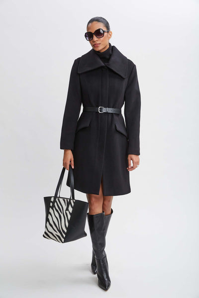 Wool Belted Panel Coat Image 2