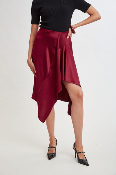 Asymmetric Hem Skirt Image 1