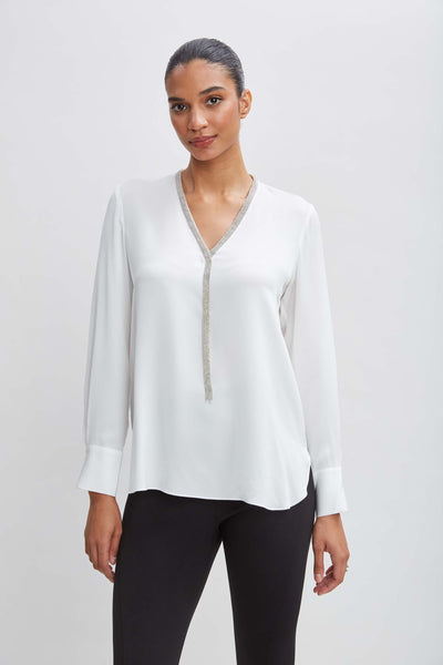 Silk Long Sleeve Chain Shirt Image 1