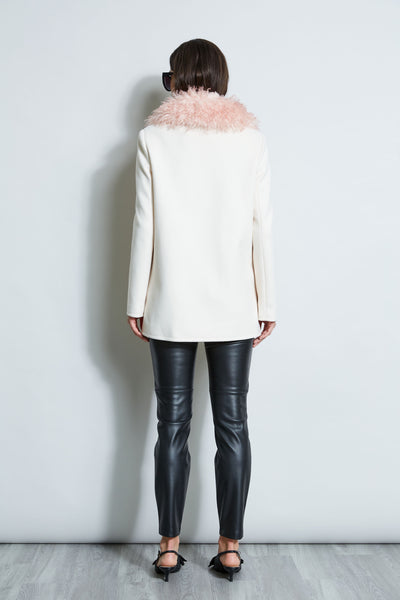 Faux Fur Collar Peacoat Image 7