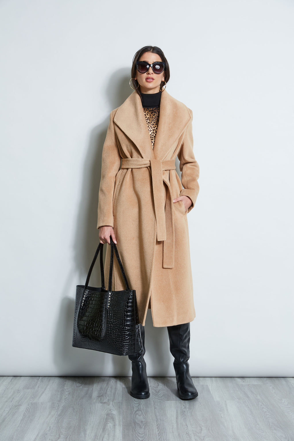 Tahari Lace Trim Asymmetrical Trench Coat, $200, Macy's