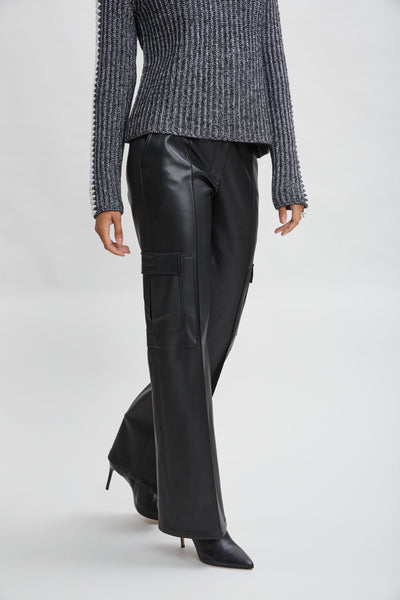 Vegan Leather Cargo Pant Image 5