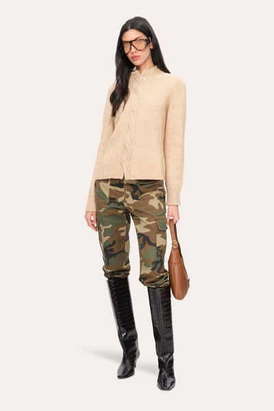 Cable Cotton Wool Sweater Image 2