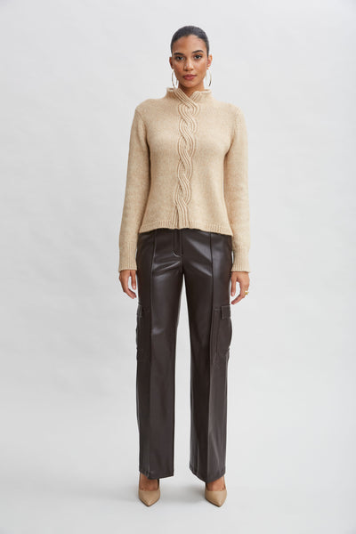 Vegan Leather Cargo Pant Image 2
