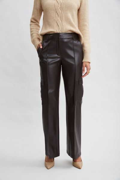Vegan Leather Cargo Pant Image 4