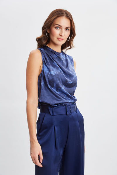 Night Shadow Silk Top Image 3