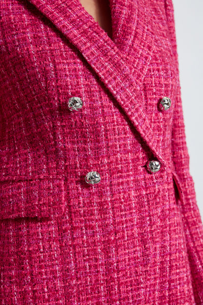 Tweed Double Breasted Blazer Image 5