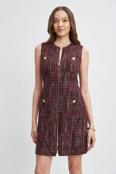 Tweed Pocket Dress Image 3