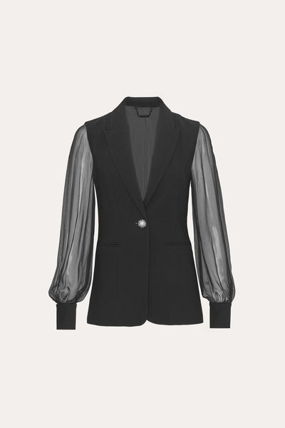 Chiffon Sleeve Blazer Image 1