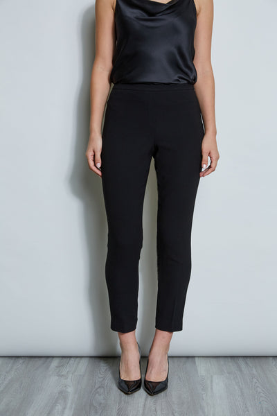 Slim Fit Crepe Pant Image 1