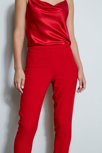 Slim Fit Crepe Pant Image 3