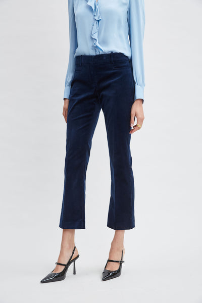 Cotton Velvet Flare Pant Image 5