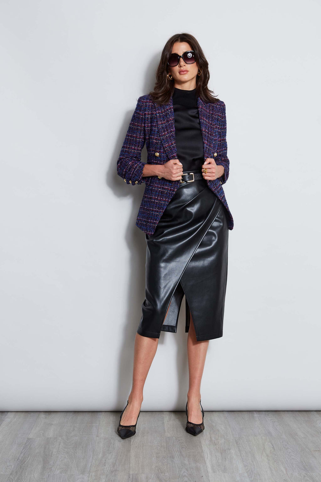 スカート DICH HENDERSON VEGAN LEATHER WRAP SKIRT ETR22488_NOIR_ETR44229_NOIR_2f