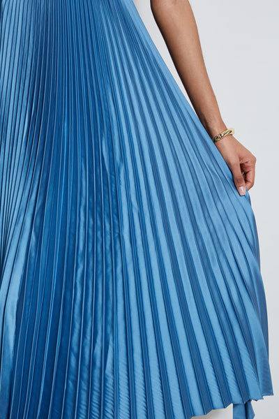 Pleated Midi Dress Image 5