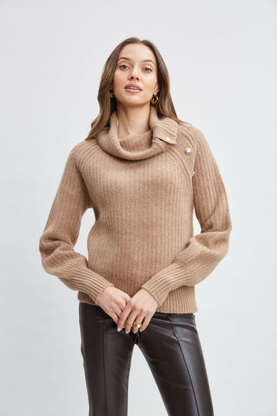 Cashmere Button Sweater Image 1