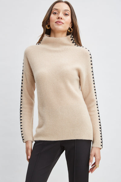Cashmere Whipstitch Sweater Image 2