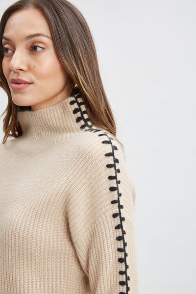 Cashmere Whipstitch Sweater Image 5